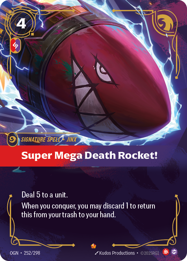 Super Mega Death Rocket! OGN-252 Riftbound card