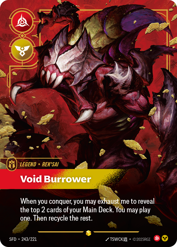 Void Burrower SFD-243 Riftbound card