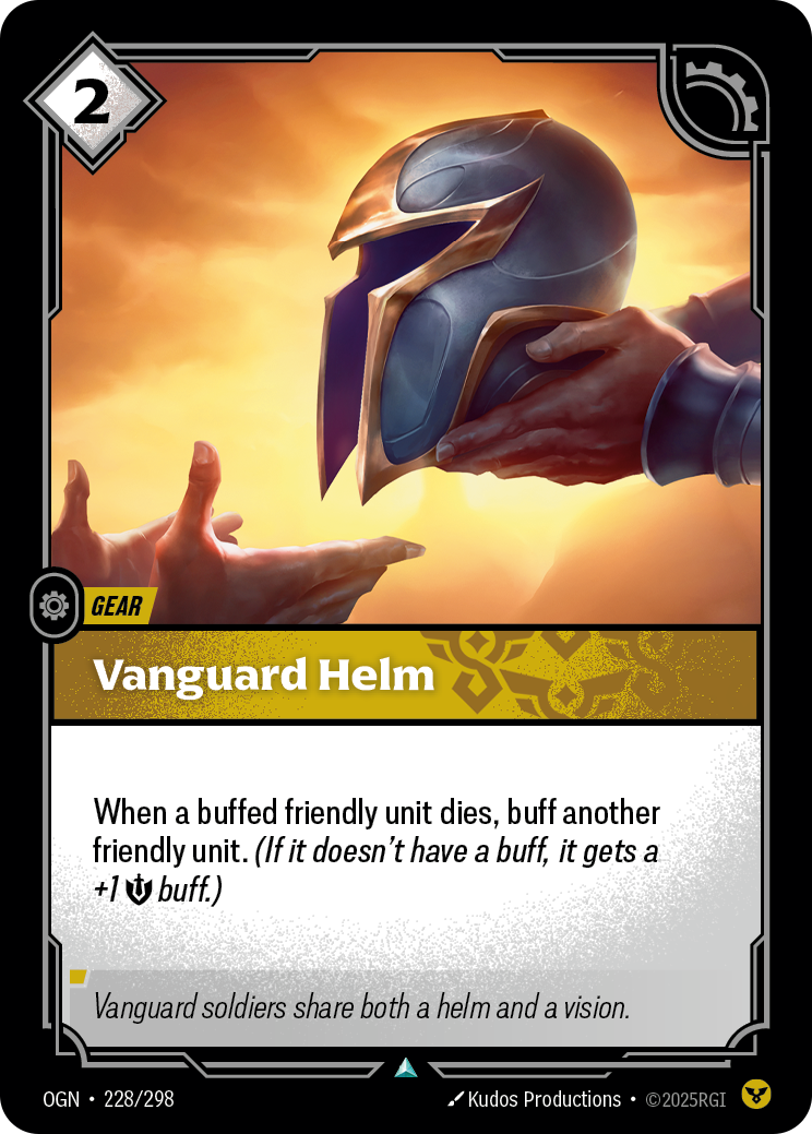 Vanguard Helm OGN-228 Riftbound card