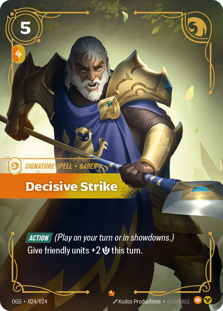 Decisive Strike OGS-024 Riftbound card