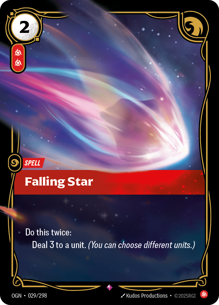 Falling Star OGN-029 Riftbound card