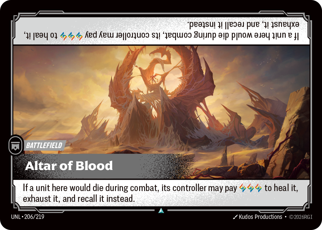 Altar of Blood UNL-206 Riftbound card