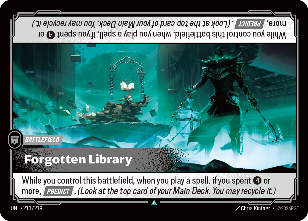 Forgotten Library UNL-211 Riftbound card