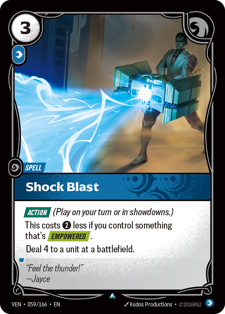 Shock Blast VEN-059 Riftbound card