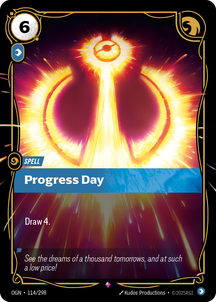Progress Day OGN-114 Riftbound card