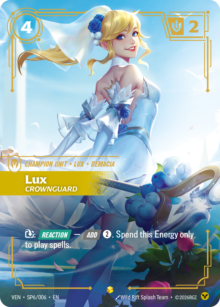 Lux, Crownguard VEN-sp6 Riftbound card