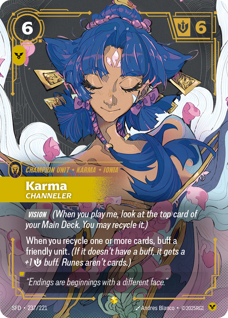 Karma, Channeler SFD-237 Riftbound card