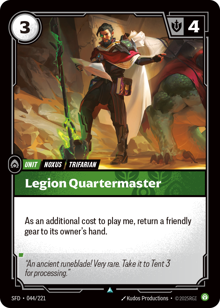 Legion Quartermaster SFD-044 Riftbound card