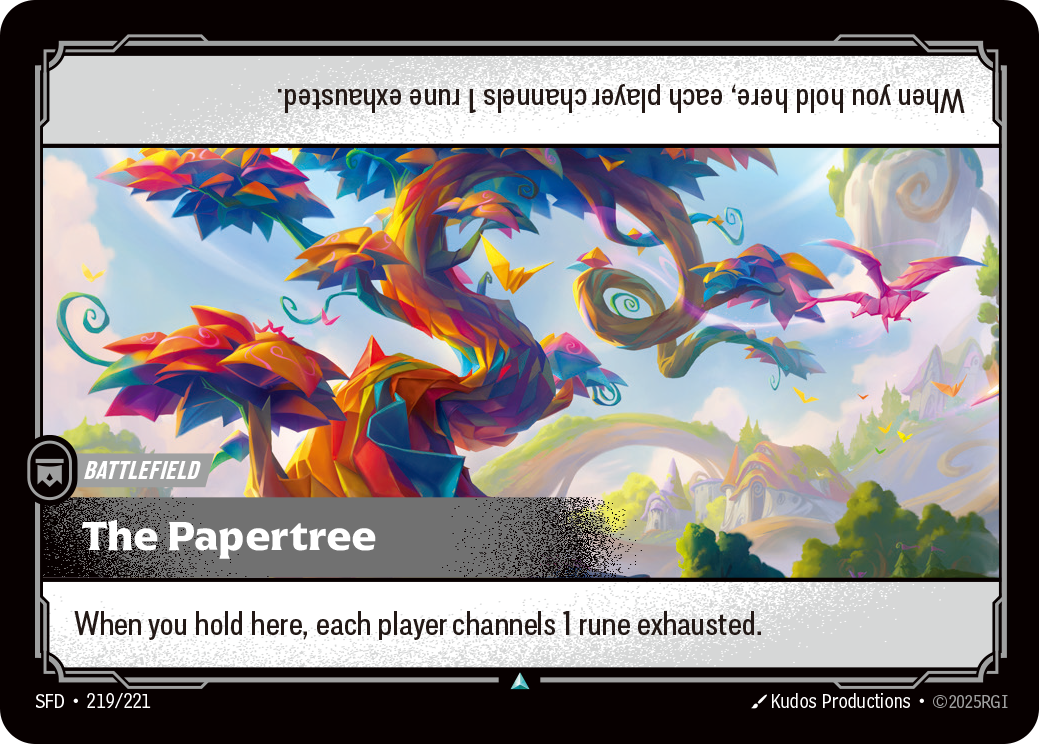 The Papertree SFD-219 Riftbound card
