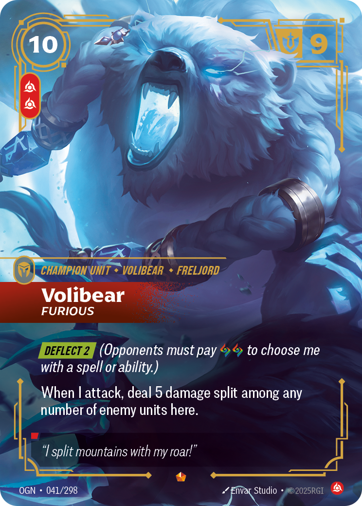 Volibear, Furious OGN-041 Riftbound card