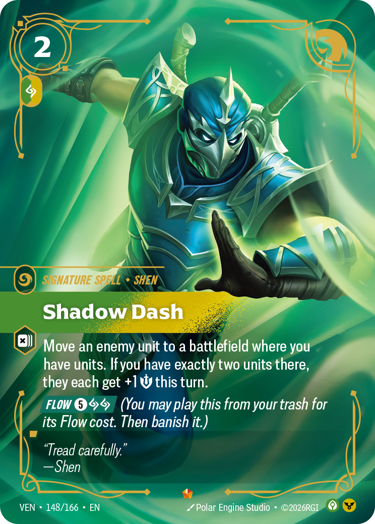 Shadow Dash VEN-148 Riftbound card