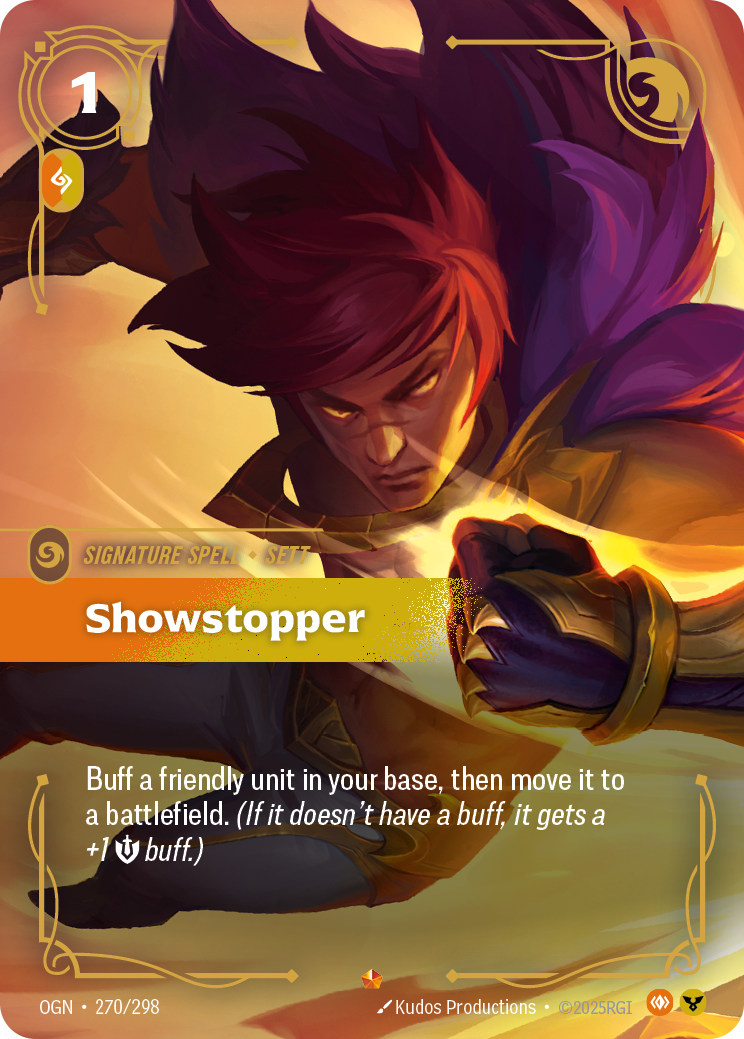 Showstopper OGN-270 Riftbound card