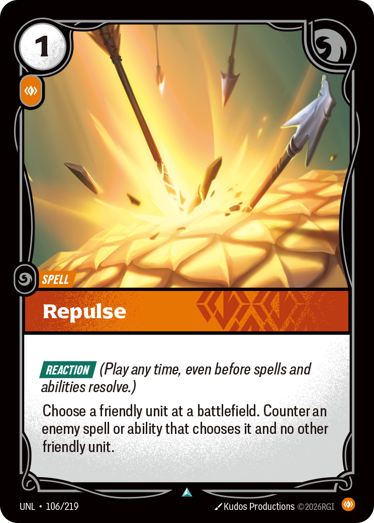 Repulse UNL-106 Riftbound card