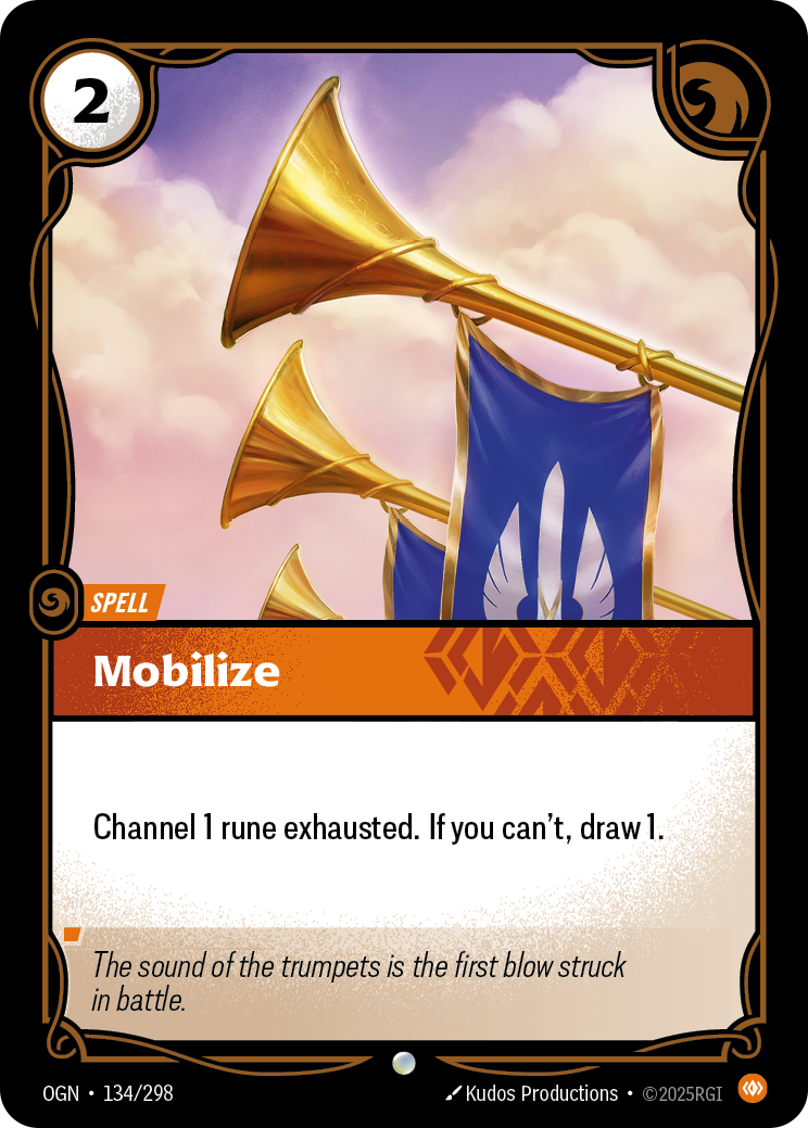 Mobilize OGN-134 Riftbound card