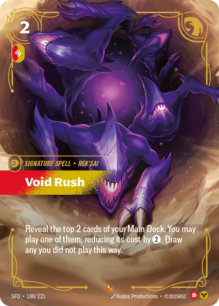 Void Rush SFD-188 Riftbound card