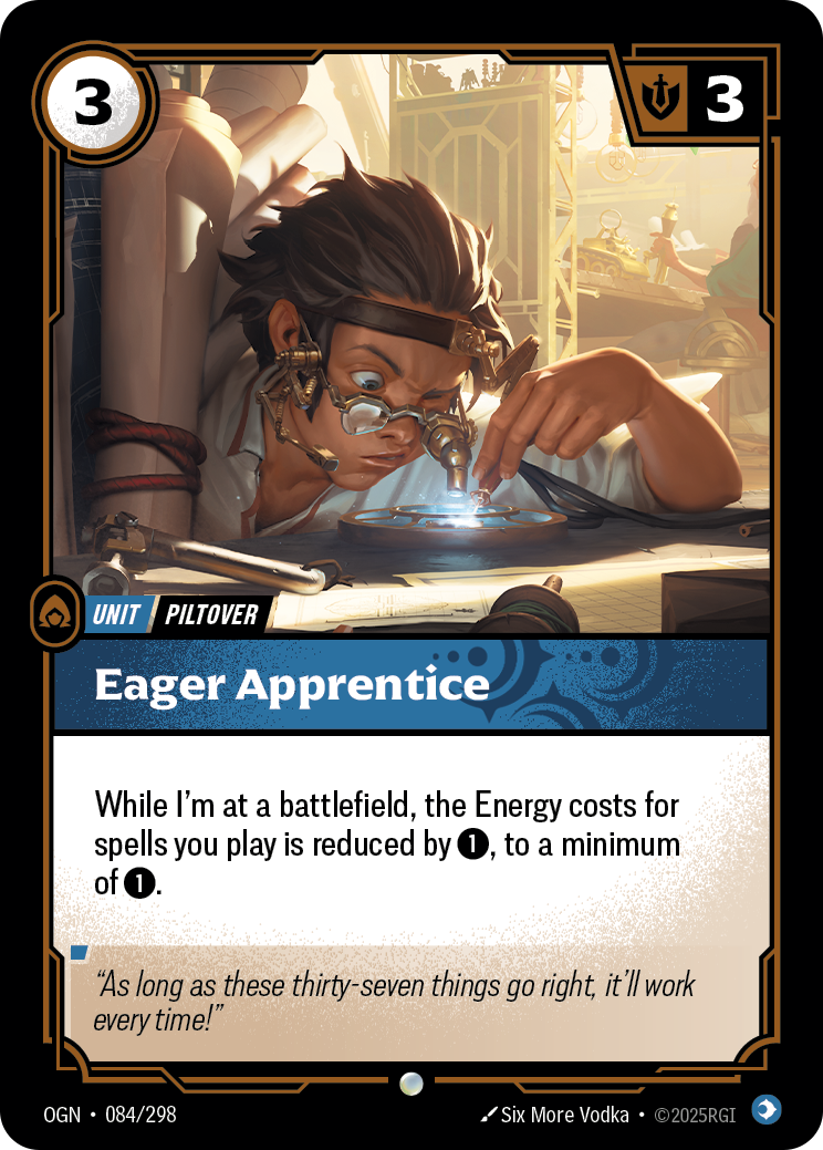 Eager Apprentice OGN-084 Riftbound card