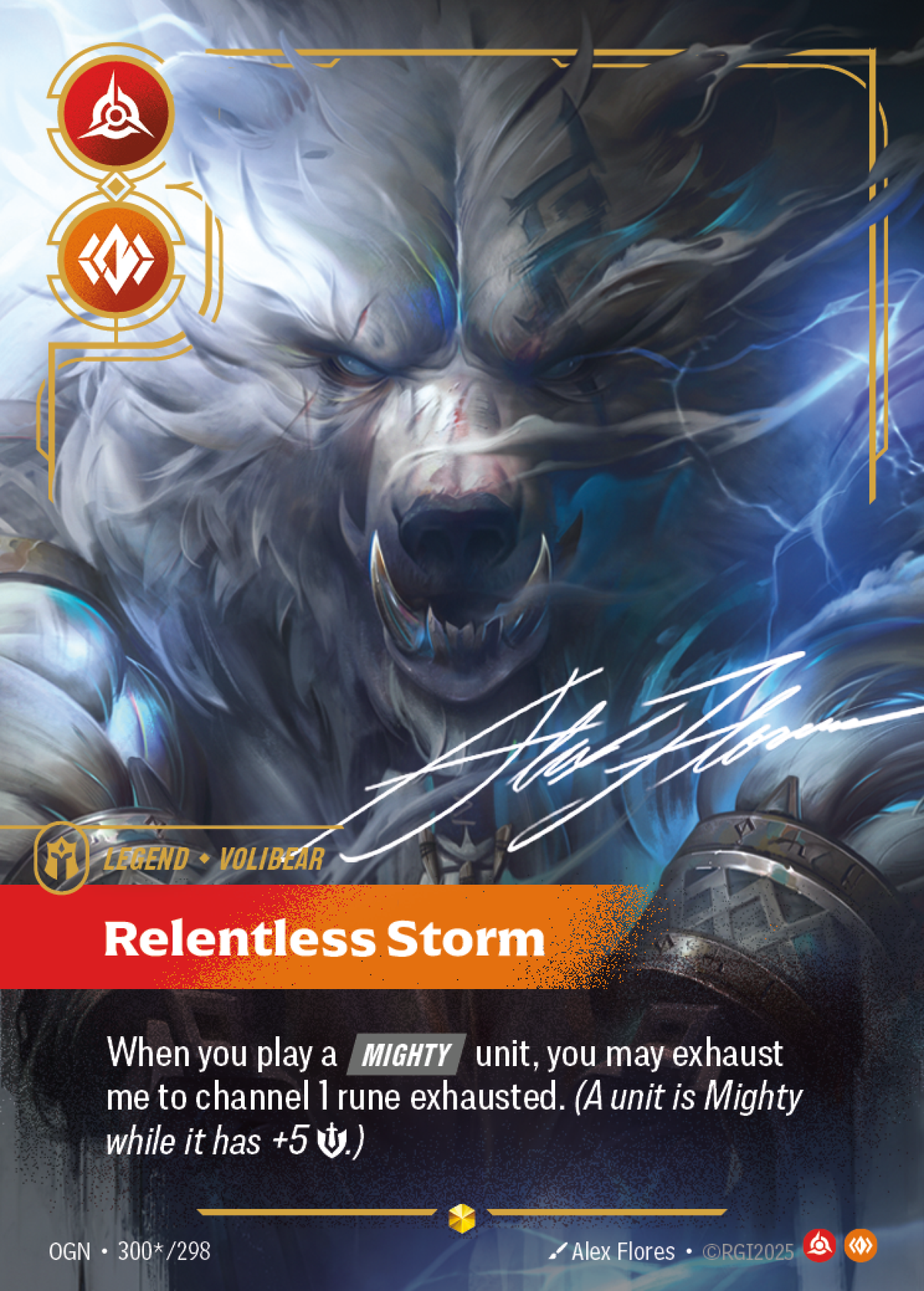 Relentless Storm OGN-300 Riftbound card