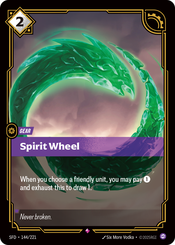 Spirit Wheel SFD-144 Riftbound card