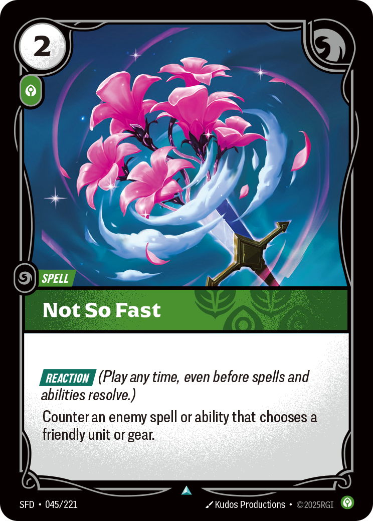 Not So Fast SFD-045 Riftbound card