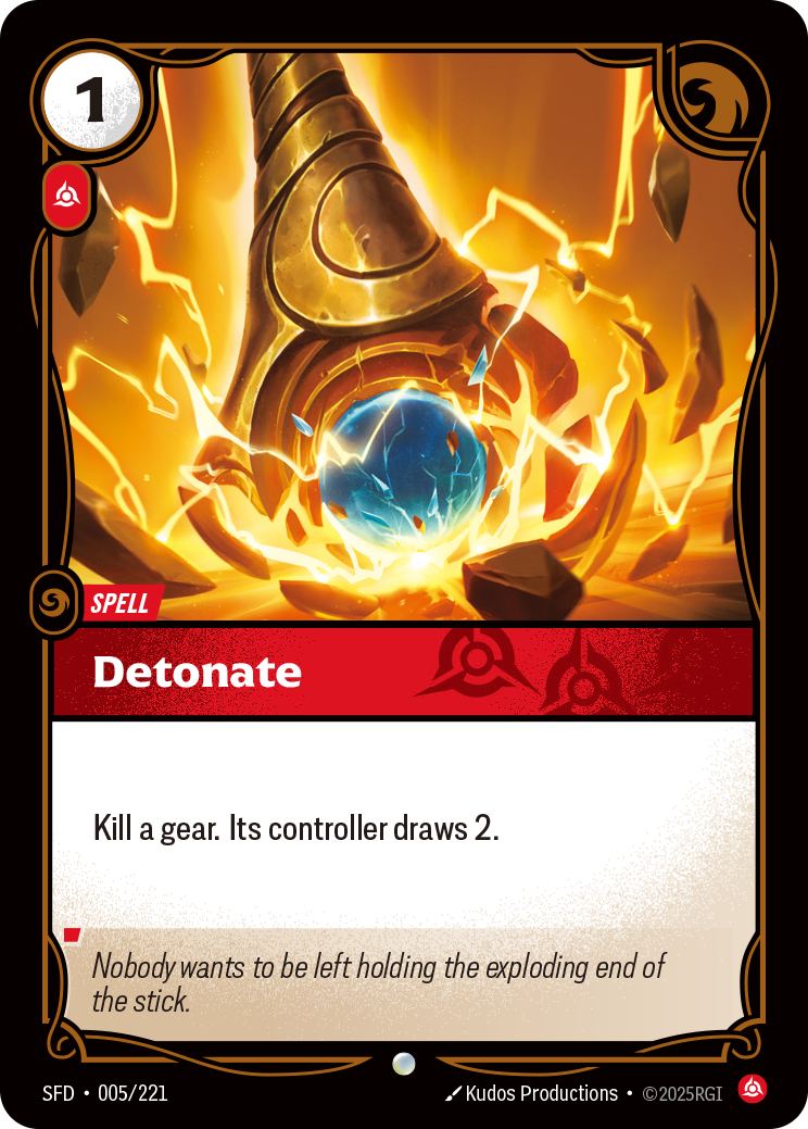 Detonate SFD-005 Riftbound card