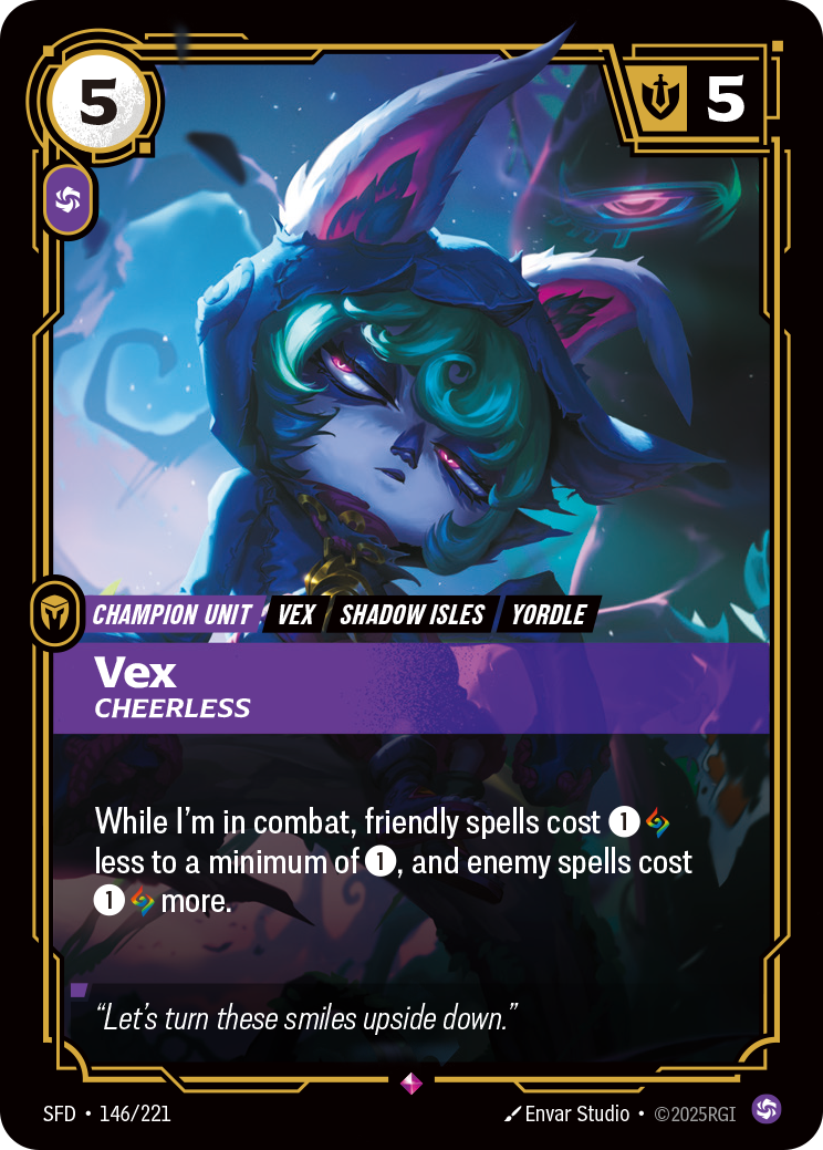 Vex, Cheerless SFD-146 Riftbound card