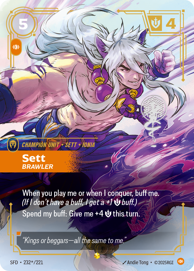 Sett, Brawler SFD-232 Riftbound card