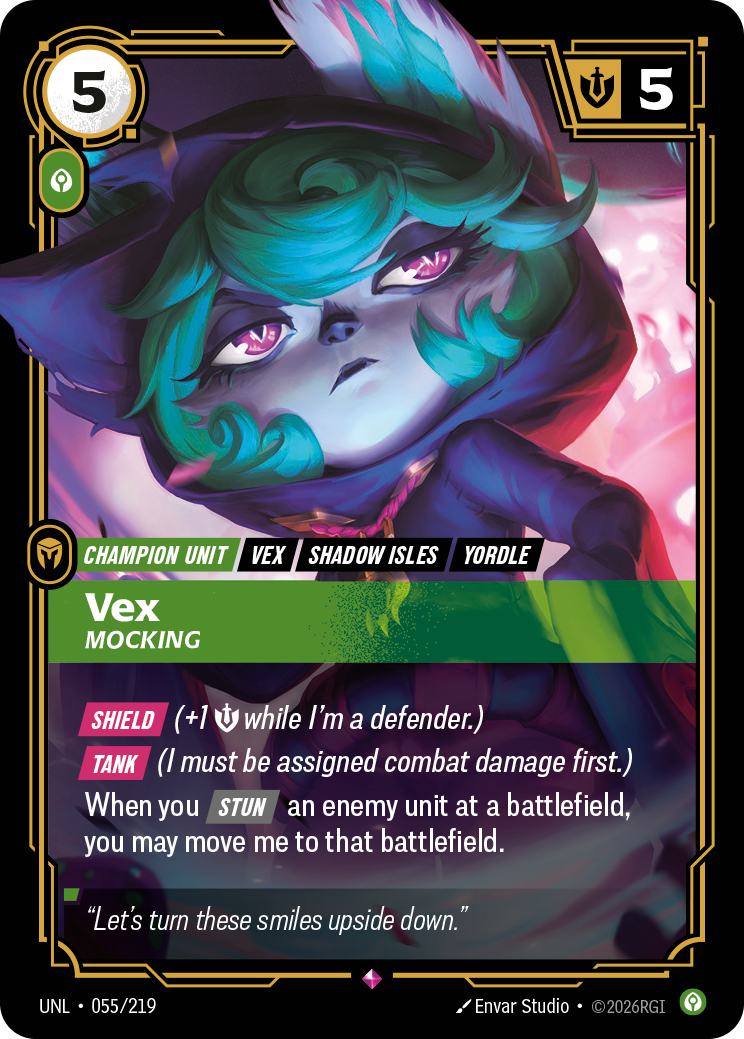 Vex, Mocking UNL-055 Riftbound card