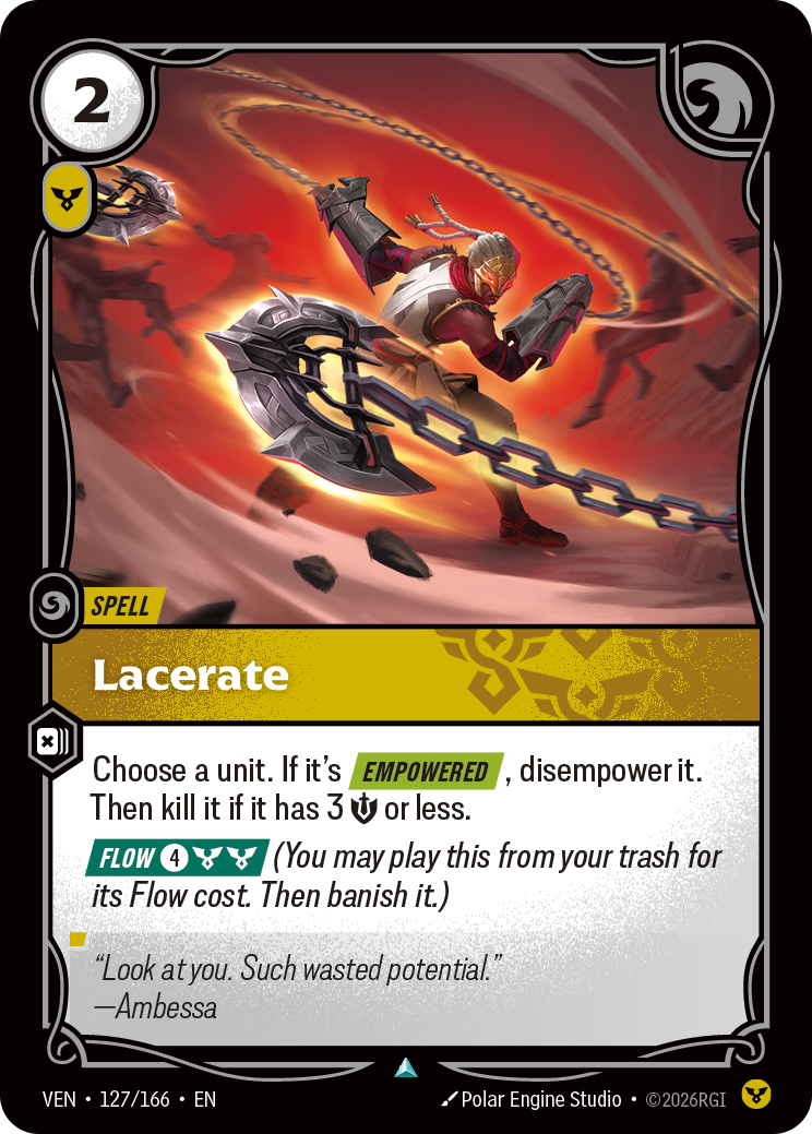 Lacerate VEN-127 Riftbound card