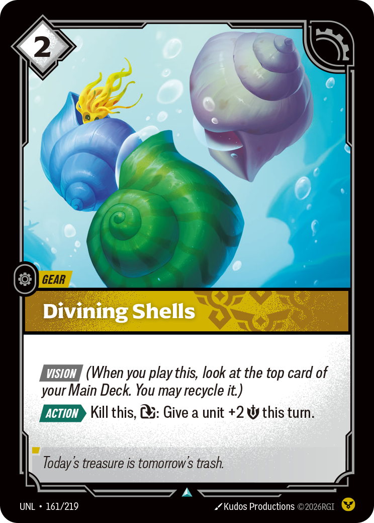 Divining Shells UNL-161 Riftbound card