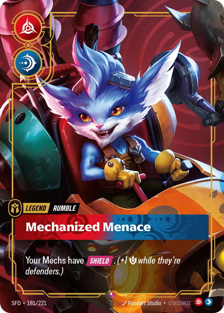Mechanized Menace SFD-181 Riftbound card