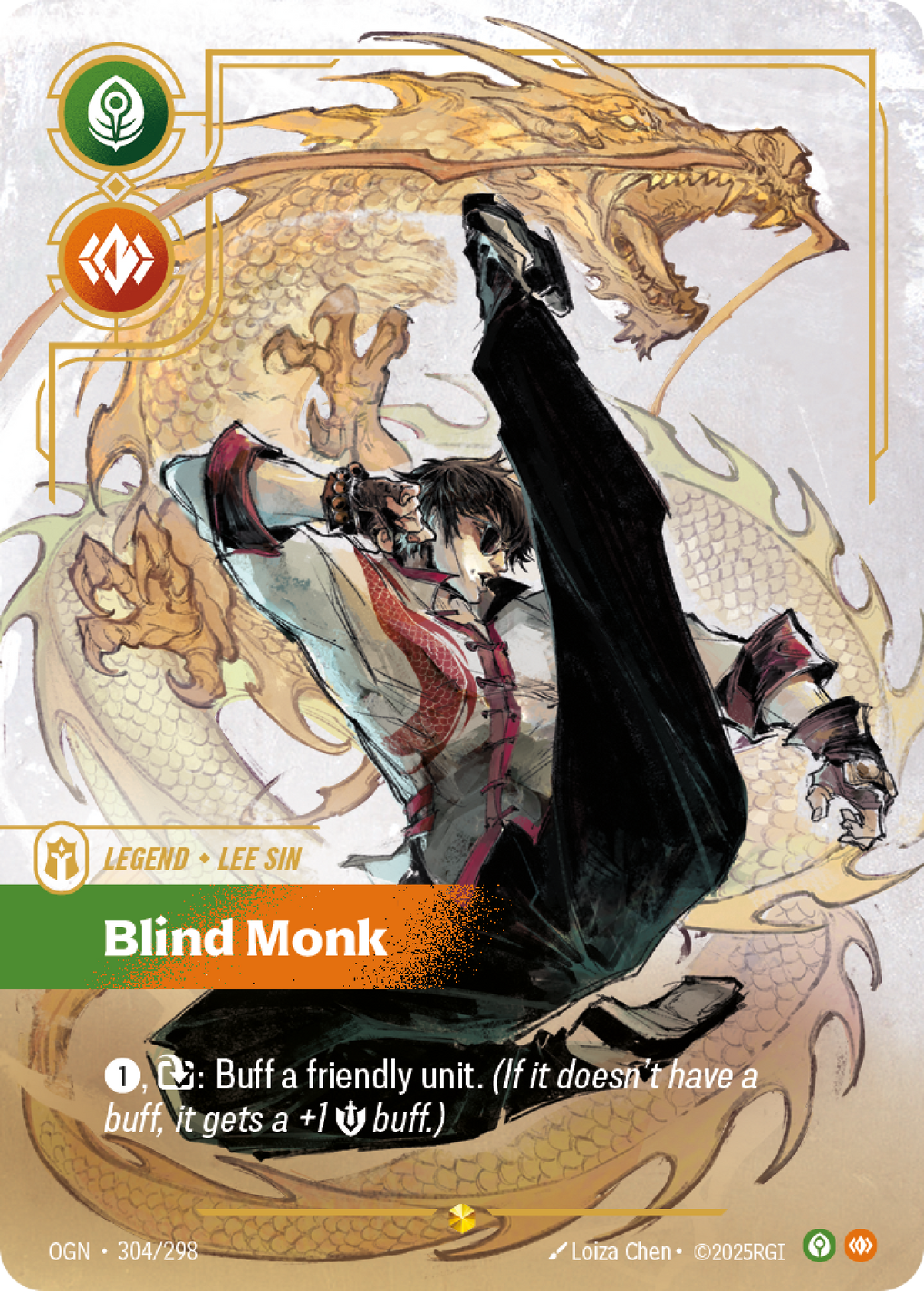 Blind Monk OGN-304 Riftbound card