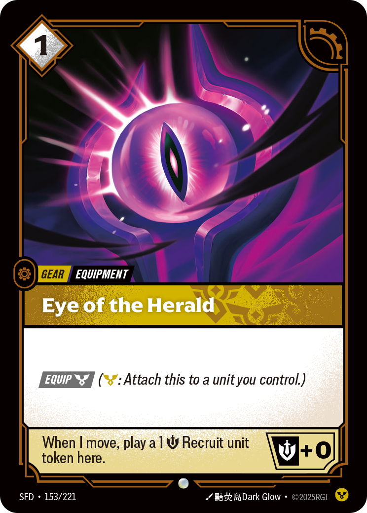 Eye of the Herald SFD-153 Riftbound card