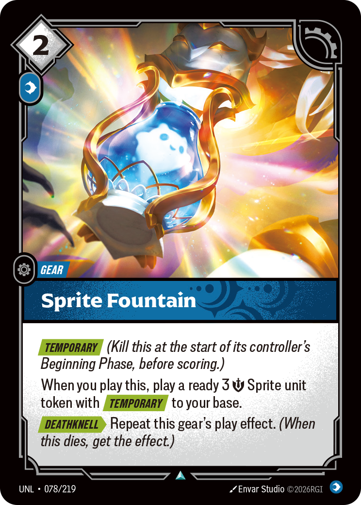 Sprite Fountain UNL-078 Riftbound card