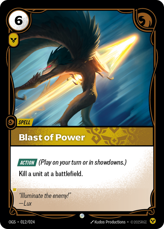 Blast of Power OGS-012 Riftbound card