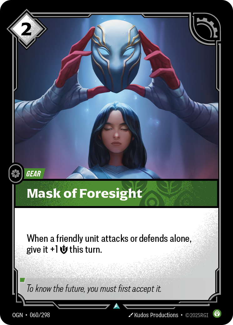 Mask of Foresight OGN-060 Riftbound card