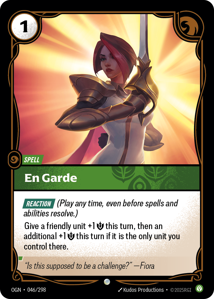 En Garde OGN-046 Riftbound card