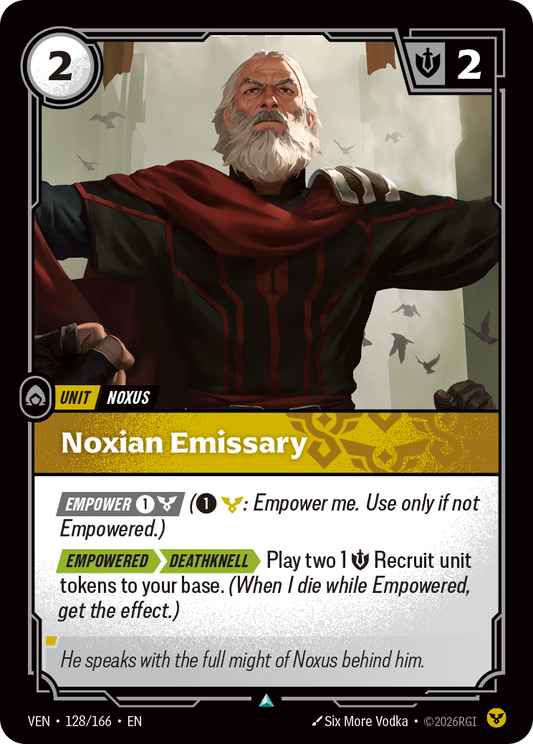 Noxian Emissary VEN-128 Riftbound card