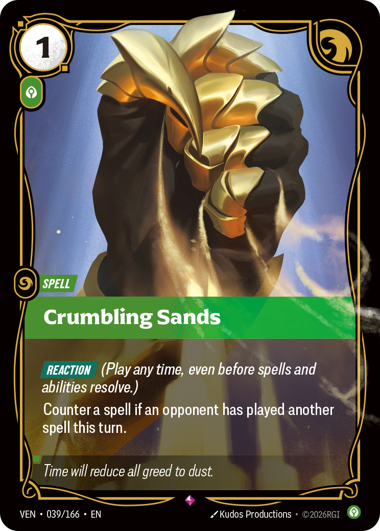 Crumbling Sands VEN-039 Riftbound card