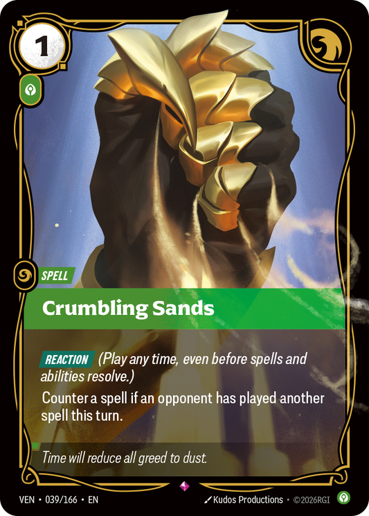 Crumbling Sands VEN-039 Riftbound card