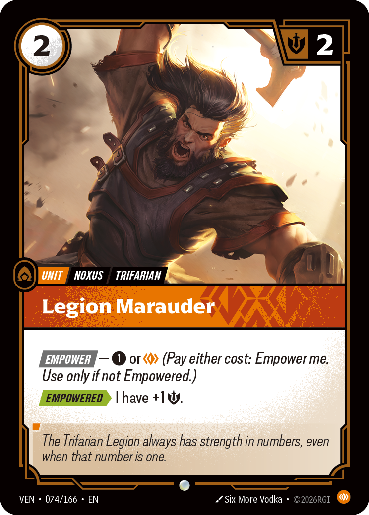 Legion Marauder VEN-074 Riftbound card