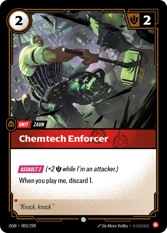 Chemtech Enforcer OGN-003 Riftbound card