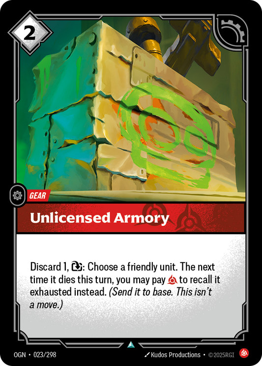 Unlicensed Armory OGN-023 Riftbound card