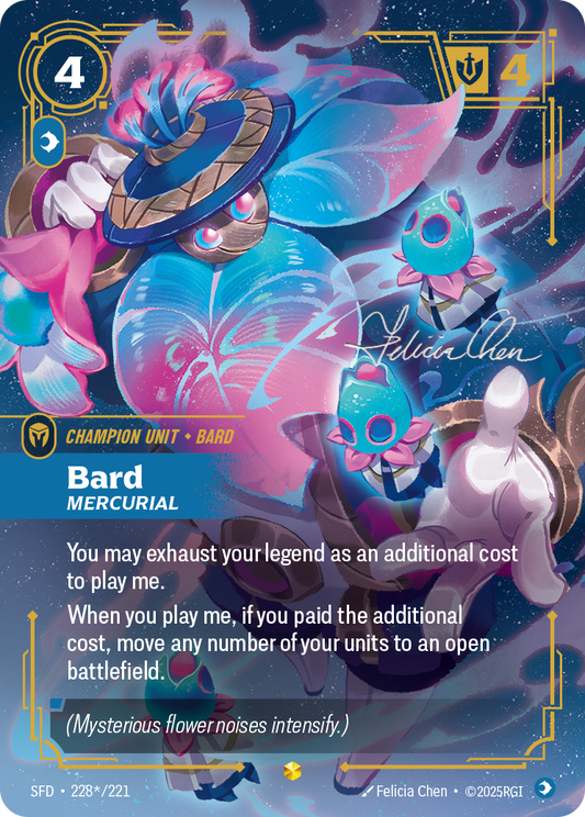 Bard, Mercurial SFD-228 Riftbound card