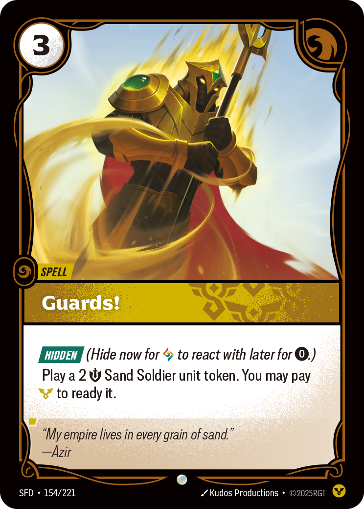 Guards! SFD-154 Riftbound card