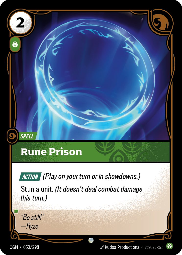 Rune Prison OGN-050 Riftbound card