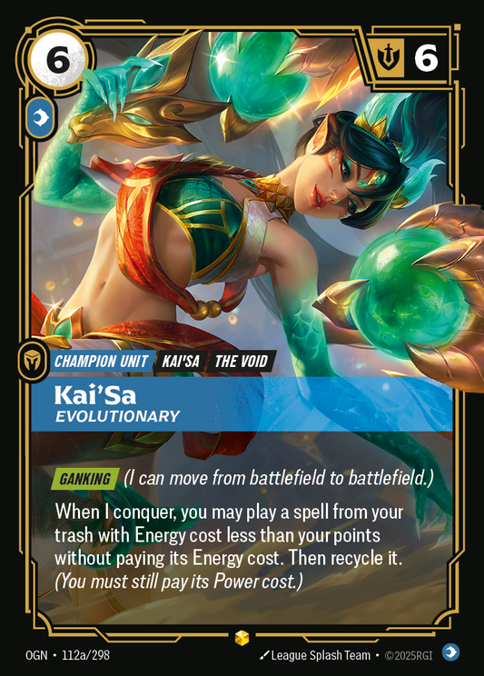 Kai'Sa, Evolutionary OGN-112a Riftbound card