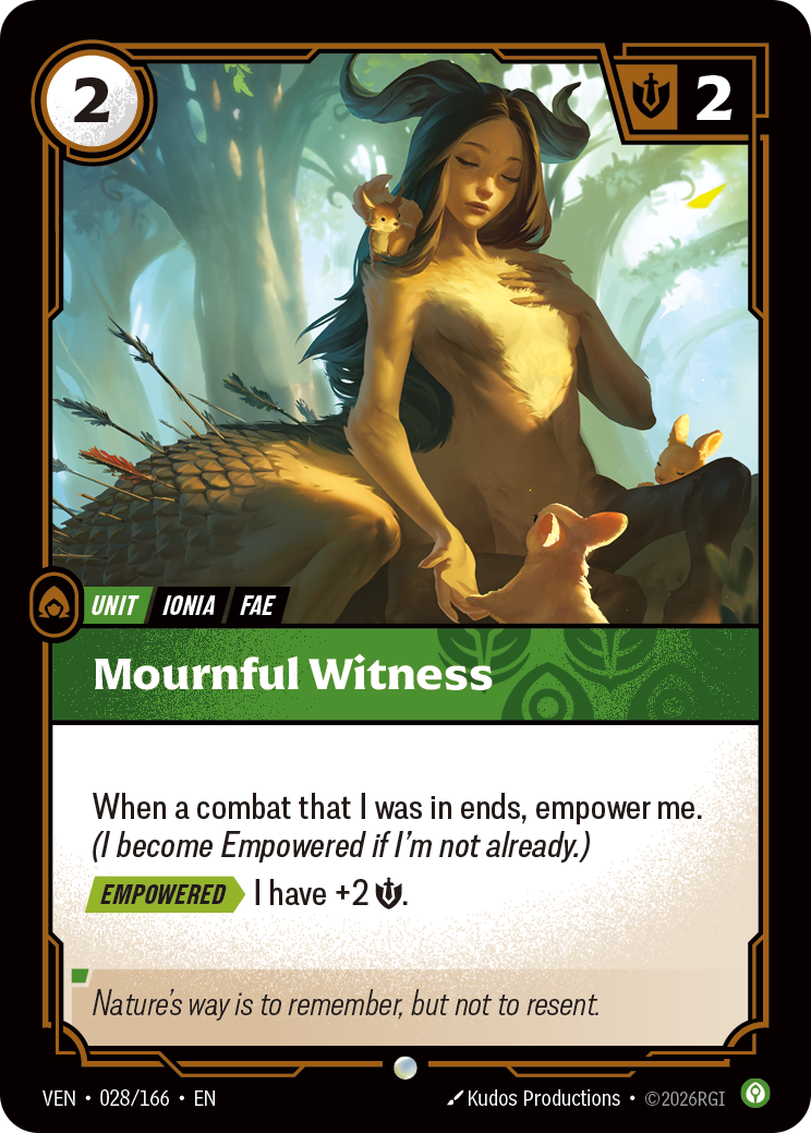 Mournful Witness VEN-028 Riftbound card