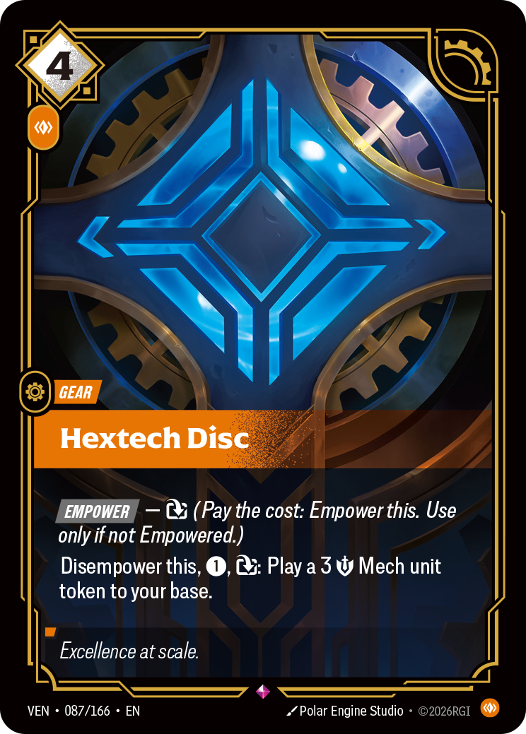Hextech Disc VEN-087 Riftbound card