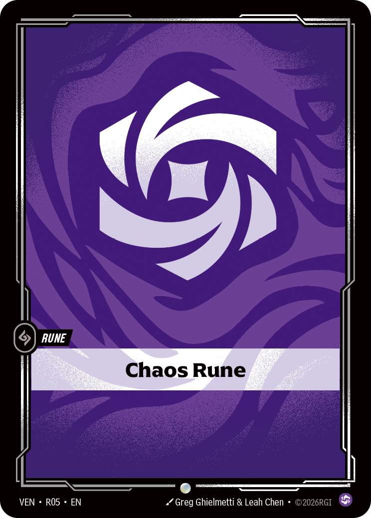 Chaos Rune VEN-r05 Riftbound card