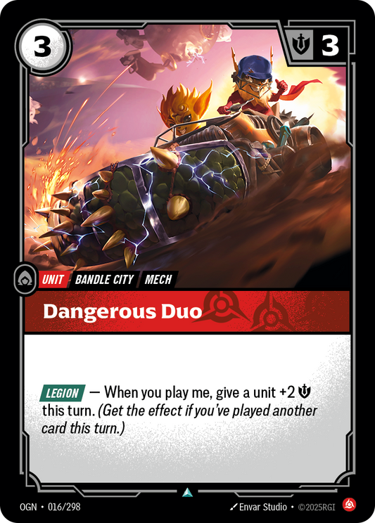 Dangerous Duo OGN-016 Riftbound card